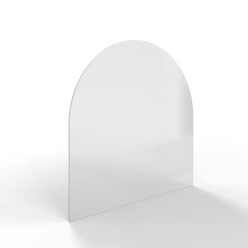 HS Flamingo sklo pod kamna - Oblouk 1000x1000 mm / R500 / 6 mm