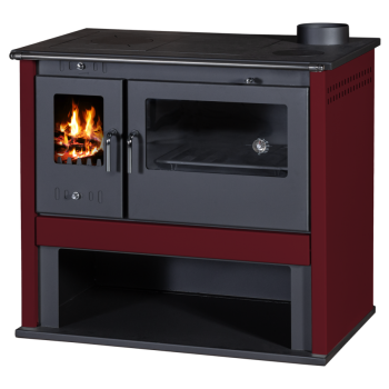 VICTORIA sporák na tuhá paliva Viki Lux - bordeaux