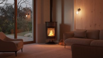 HS FLAMINGO krbová kamna MASTERFLAMME Grande II - šedá