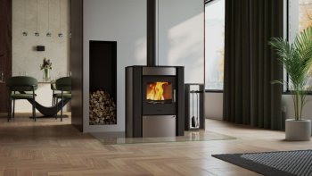 HS FLAMINGO krbová kamna AMOS - šedá