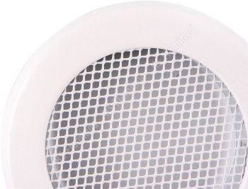 Krbová mřížka kulatá 160mm bílá