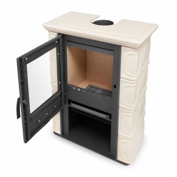 FLAMA kachlová kamna ELDUR ECO - cappuccino - II. Jakost