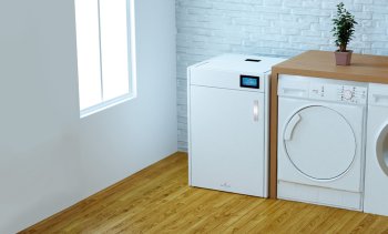Peletová kamna s výměníkem Bronpi HYDROBOX, 16 kW, bílá