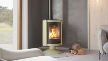 HS FLAMINGO krbová kamna MASTERFLAMME Piccolo II - olivová