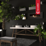 KRATKI Biokrb DELTA 2 TÜV prosklený černý