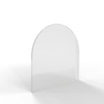Sklo pod kamna - FLAMINGO Oblouk 1000x1000 mm, fazeta / R500 / 6 mm