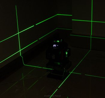 POWERMAT RTPLK0036 Křížový laser 4D zelený 360°