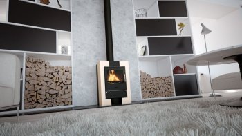 HS FLAMINGO krbová kamna ESPO II - Krémová