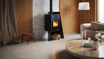 HS FLAMINGO krbová kamna DELUXE ISLAND - černá