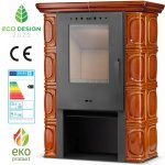 Kachlová kamna FLAMA ELDUR ECO, 6 kW, medová