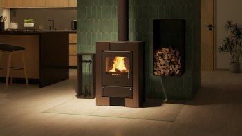 HS FLAMINGO krbová kamna ESPO I - hnědá