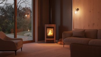 HS FLAMINGO krbová kamna MASTERFLAMME Medie I - krémová