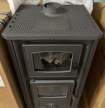 BLIST krbová kamna ROMA G s troubou - červená