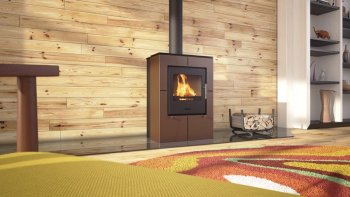 HS FLAMINGO krbová kamna EVENES - hnědá sametová