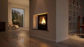 HS FLAMINGO krbová vložka AQUAFLAM 17 ROVNÁ s výměníkem a základní regulací