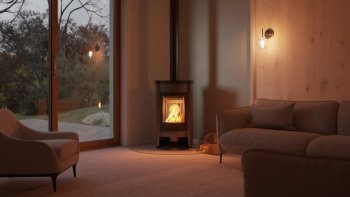 HS FLAMINGO krbová kamna MASTERFLAMME Medie I - šedá