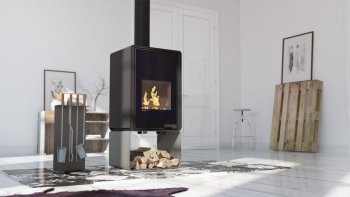 HS FLAMINGO krbová kamna DELUXE PENTAI - šedá