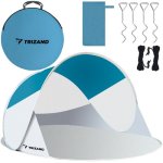 TRIZAND 10182 Plážový stan 220 x 120 x 90 cm tyrkysově šedý