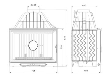 KAWMET krbová vložka W8 ECO