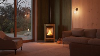 HS FLAMINGO krbová kamna MASTERFLAMME Medie I - olivová