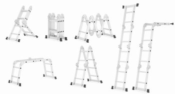 Higher multifunkční kloubový žebřík 4x2 s plošinou ML-102A