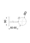 Objímka kouřovodu pro peletová kamna PRODMAX 80 mm, 1,2 mm, černá