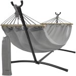 GARDLOV 25466 Zahradní houpací síť s rámem 200x150 cm