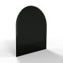 Sklo pod kamna - FLAMINGO Oblouk 1000x1200 mm, černé, fazeta / R500 / 6 mm