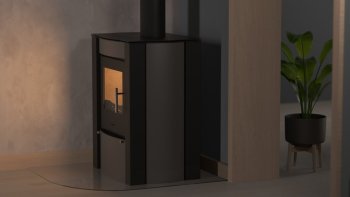 HS FLAMINGO krbová kamna AMOS - šedá