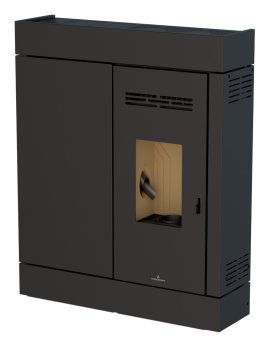 Peletová kamna Bronpi CIRA, 8 kW, černá