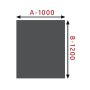 HS Flamingo sklo pod kamna - Obdelník 1000x1200 mm / 8 mm