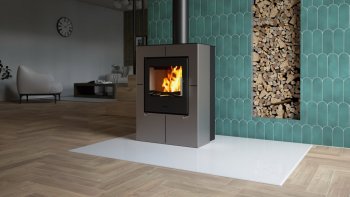 HS FLAMINGO krbová kamna EVENES - šedá