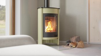 HS FLAMINGO krbová kamna MASTERFLAMME Medie I - olivová