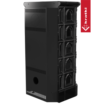 KRATKI kachlová kamna BLANKA 8 černá