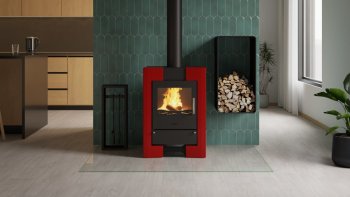 HS FLAMINGO krbová kamna ESPO II - červená