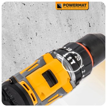 POWERMAT PM-WA-21V-2M Vrtací aku šroubovák 21V 2Ah