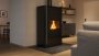 HS FLAMINGO krbová kamna AQUAFLAM 25 s výměníkem manuální regulace černá