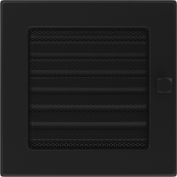 Krbová mřížka 17x17 BASIC černá s žaluzií