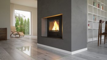 HS FLAMINGO krbová vložka AQUAFLAM 25 ROVNÁ s výměníkem a základní regulací