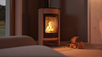 HS FLAMINGO krbová kamna MASTERFLAMME Medie I - krémová