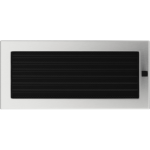 Krbová mřížka 17x37 BASIC broušený nerez s žaluzií