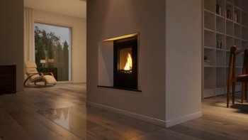 HS FLAMINGO krbová vložka AQUAFLAM 12 ROVNÁ s výměníkem a automatickou regulací hoření