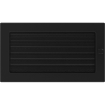 Krbová mřížka 17x30 BASIC černá s žaluzií