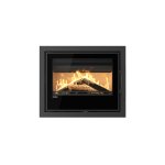 Krycí rámeček krbové vložky FLAMINGO M9, 46 mm, černý