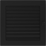 Krbová mřížka 22x22 BASIC černá s žaluzií