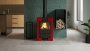 HS FLAMINGO krbová kamna ESPO II - červená