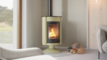 HS FLAMINGO krbová kamna MASTERFLAMME Medie II - olivová