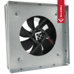 Redukce do mřížky 17x17 s ventilátorem - 100 mm