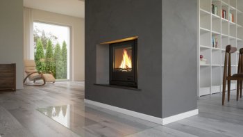 HS FLAMINGO krbová vložka AQUAFLAM 17 ROVNÁ s výměníkem a základní regulací