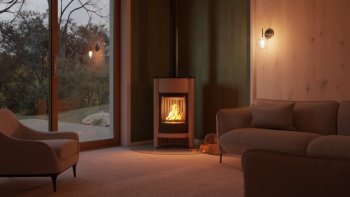 HS FLAMINGO krbová kamna MASTERFLAMME Grande I - krémová